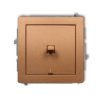 DECO Wyłącznik 2-biegunowy w stylu amerykańskim złoty metalik 8DWPUS-9 KARLIK