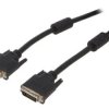 Kabel DVI-D (24+1), wtyk z obu stron, PVC, dual link, 30AWG, dł. przewodu: 1,8m CC-DVI2-BK-6