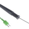 Czujnik temperatury K Ogólna Kopułkowa Wtyk miniaturowy długość 100mm średnica 3mm dł. kabla 2m RS PRO
