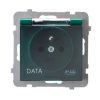 AS Gniazdo hermetyczne z uziemieniem DATA IP-44 wieczko przezroczyste zielony GPH-1GZD/m/12/d OSPEL
