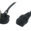 Przewód zasilający AC-UK IEC C19 - POSAC-C19-13/UK18 czarny 1,8m