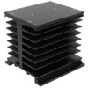 Radiator; DY-MXo; do SSR 1-fazowych; do SSR 3-fazowych; z otworami; czerniony; 1K/W; 100mm; 85mm; 96mm