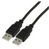 Kabel USB-A wt/wt USB-A 1m czarny