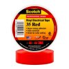 3M™ 80611211568 Scotch 35 Weatherproof Adhesive PVC Tape Red 19mm x 20m