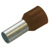 Końcówka tulejkowa izolowana 25/16 brązowa 1000szt. 270750 HAUPA