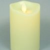 Znicz świeczka LED 125mm efekt wosku kremowy (Timer 8h)