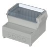 ABS/PC enclosure, (L x W x H) 166 x 161 x 121 mm, light gray (RAL 7035), IP65, 41170109