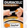 6 x baterie do aparatów słuchowych Duracell Easy Tab 13