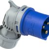 CEE angle plug, 3 pole, 16 A/230 V, blue, 6 h, IP44, 8013-6TT