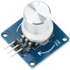 Potencjometr liniowy 10K z gałką na płytce PCB 3V-5V