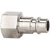 Nipple, L 34 mm, 35 bar, brass, nickel-plated, for jacks, 107312