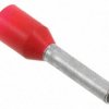 Końcówka tulejkowa izolowana 1mm² długość 8mm Czerwony średnica 1.4mm Izolowane TE Connectivity