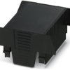 Upper part of housing, ABS/PC, (W x H x D) 67.6 x 74.65 x 36.95 mm, black, for enclosure, 1074945