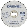 Tarcze tnące Dremel 456 o średnicy 38 mm i średnicy trzpienia 3,2mm, 12 szt.