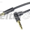 Kabel Jack AUX 3,5mm wt/wt 0,5m łezka SLIM kątowy