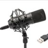 Tie Studio Condenser Mic SW Mikrofon studyjny USB Rodzaj transmisji danych:przewodowa z pająkiem, z kablem USB przewodow