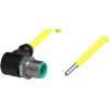 Sensor actuator cable, M12-cable plug, angled to open end, 4 pole, 2 m, PVC, yellow, 4 A, 456422