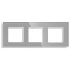 Ramka szklana - potrójna - szara - do modułów Tawoia Glass