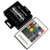 Kontroler Sterownik Rgb Rf 20 Key 240W 12/24Vdc Czarny Radiowy 433.92Mhz