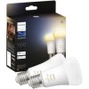 Philips 871951429125600 Hue LED Bulbs Pack of 2 E27 1100lm Smart Lighting