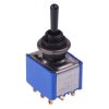 5659ADBGK APEM Black On-Off-On 6.35mm Miniature Toggle Switch 3PDT 4A 30VDC