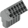 Socket header, 6 pole, pitch 5 mm, angled, gray, 769-106/022-000