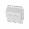 Adapter 2 port pod keystone 45x45 METZ CONNECT 130915J4502KE