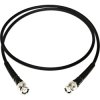Coaxial cable, BNC plug (straight) to BNC plug (straight), 50 Ω, RG-58C/U, grommet black, 7.62 m, BU-P2249-C-300