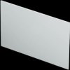 Front plate, aluminum, (W x H) 124.2 x 79.6 mm, light gray, for SHELL-TYPE CASES O/V 190, Vers. I, A9114221