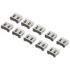 Renkforce RF-4463019 USB port lock rf-USBBlocker-02 10-piece set Silver no keys