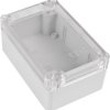 ABS enclosure, (L x W x H) 118.15 x 78.35 x 54.6 mm, transparent/light gray, IP65, 4U63120806437
