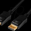 CV0113 DisplayPort cable, DisplayPort 1.2 male, 4K/60Hz, black, 15 m