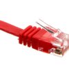 Kabel krosowy płaski patchcord U/UTP kat.6 czerwony 3m 96418
