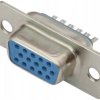 15-pin DB15 D-SUB Plug - 3-Row - Female Connector