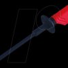 975018701 Safety test probe, 1000V CAT II, 2mm socket, red