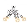 Lampa sufitowa nowoczesna 5xE27 RUMBA SILVER
