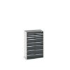 Szafa 8, kolor: Szary, materiał: Stal, 1200 mm x 525mm x 800 mm, Bott