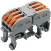 PCT-311 szybkozłączka na szynę DIN 3-torowa szara