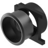 EAO 61-9933.1 Front bezel-set, flush mounting pushbutton black D25 alu