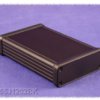 Aluminum enclosure, (L x W x H) 120 x 78 x 27 mm, black (RAL 9005), IP54, 1455J1202BK