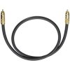 Oehlbach 204501 RCA Subwoofer Cable 1.0m Anthracite Gold Plated NF 214 SUB