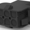 Socket housing, 6 pole, pitch 6.35 mm, straight, black, 1-480705-9