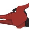 Safety alligator clip, red, max. 34 mm, L 88.5 mm, CAT III, CAT IV, socket 4 mm, SAK 9230 NI / RT