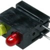 Signal light, red/yellow, 30 mcd, pitch 2.54 mm, LED number: 2, 1801.2731