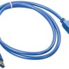 Kabel USB Złącze A USB A Złącze B USB B dł. 1m Przewód USB USB 3.0 kolor: Niebieski