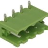 Łączówka; 2EGTR-5.0-04P-14-00; 4 tory; R=5,00mm; 8,7mm; 15A; 300V; przewlekany (THT); kątowe 90°; otwarta; zielony; Golten; RoHS