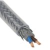 Kabel sterowniczy SY 2 rdzeniowy , Ekranowany, izolacja Polichlorek winylu PVC, D 9.5mm , 50m