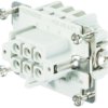 Socket contact insert, 3, 6 pole, equipped, tension clamp connection, with PE contact, 1745760000