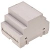 ABS DIN rail enclosure, (L x W x H) 90.05 x 69.9 x 65.1 mm, light gray, 4U65070907310