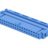 Złącze IDC żeńskie 40-PIN IDC do kabla taśmowego 1,27mm niebieski 1-1658527-3